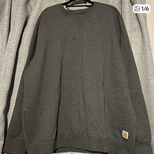 Carhartt Men's Charcoal Crewneck Sweater